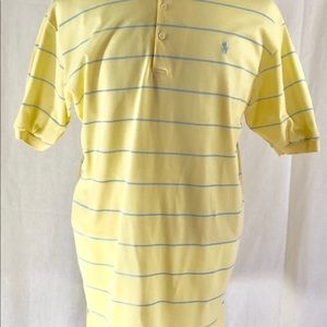 Polo Ralph Lauren mens yellow striped short sleeve